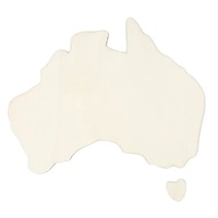 Australia Wood Shape Cutout