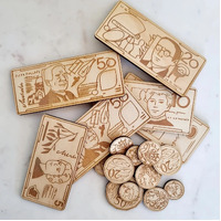 Wooden Australian Money Set