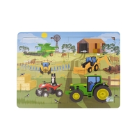 Aussie Farm Vehicles Jigsaw Puzzle 24 Pieces