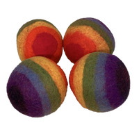 Papoose Large Rainbow Felt Ball 12.5cm