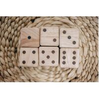 Wooden Dice - Set of 6