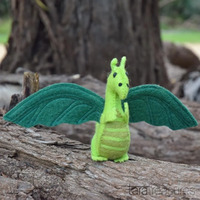 Felt Dragon Toy - Green