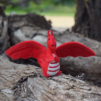 Felt Dragon Toy - Red