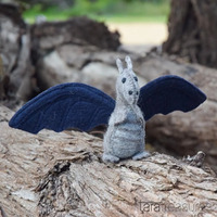 Felt Dragon Toy - Navy Blue