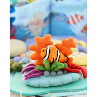 Felt Coral Reef With Clownfish Set