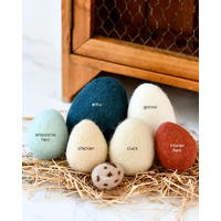 Felt Poultry Eggs (set of 7)