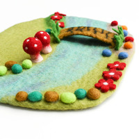 River and Bridge Playscape Mat