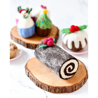 Felt Christmas Yule Log Cake *pre-order