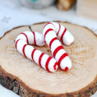 Felt Candy Canes - Set of 2