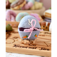 Felt Egg Cover - Purple with Bunny