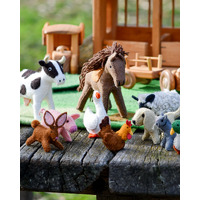 Felt Farm Animal Toys - Set of 10