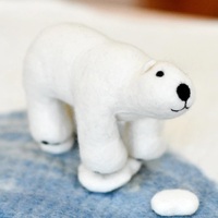 Felt Polar Bear