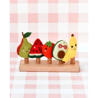 Felt Fruit Finger Puppet Set