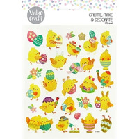 Easter Stickers - Cute Chicks - 1 Sheet