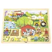 Wooden Farm Puzzle - 48 Pieces